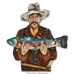 WASATCH GUIDE original metal wall sculpture