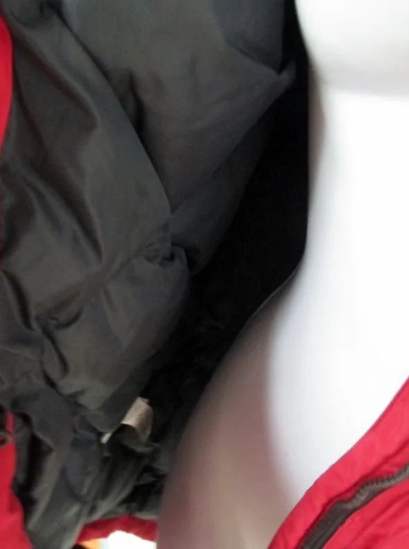 Womens EDDIE BAUER Ski Snowboard Winter JACKET Coat Hunting RED S Hood
