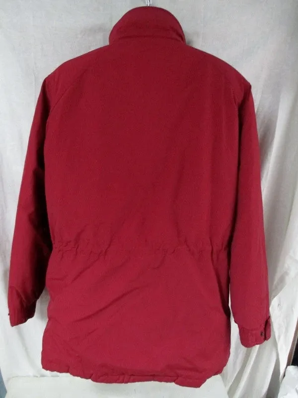 Womens EDDIE BAUER Ski Snowboard Winter JACKET Coat Hunting RED S Hood
