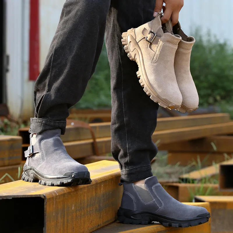 Work Boots Cowhide Safety Shoes
