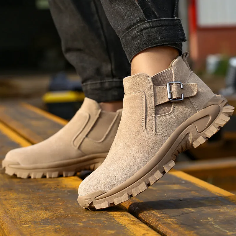 Work Boots Cowhide Safety Shoes