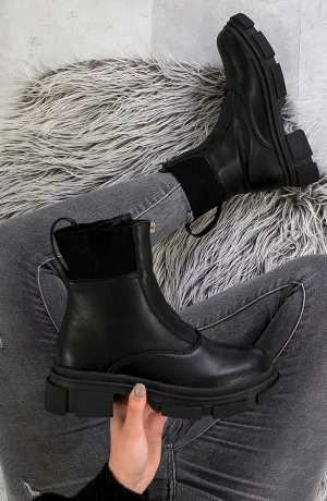 Zip Boots Dames Zwart